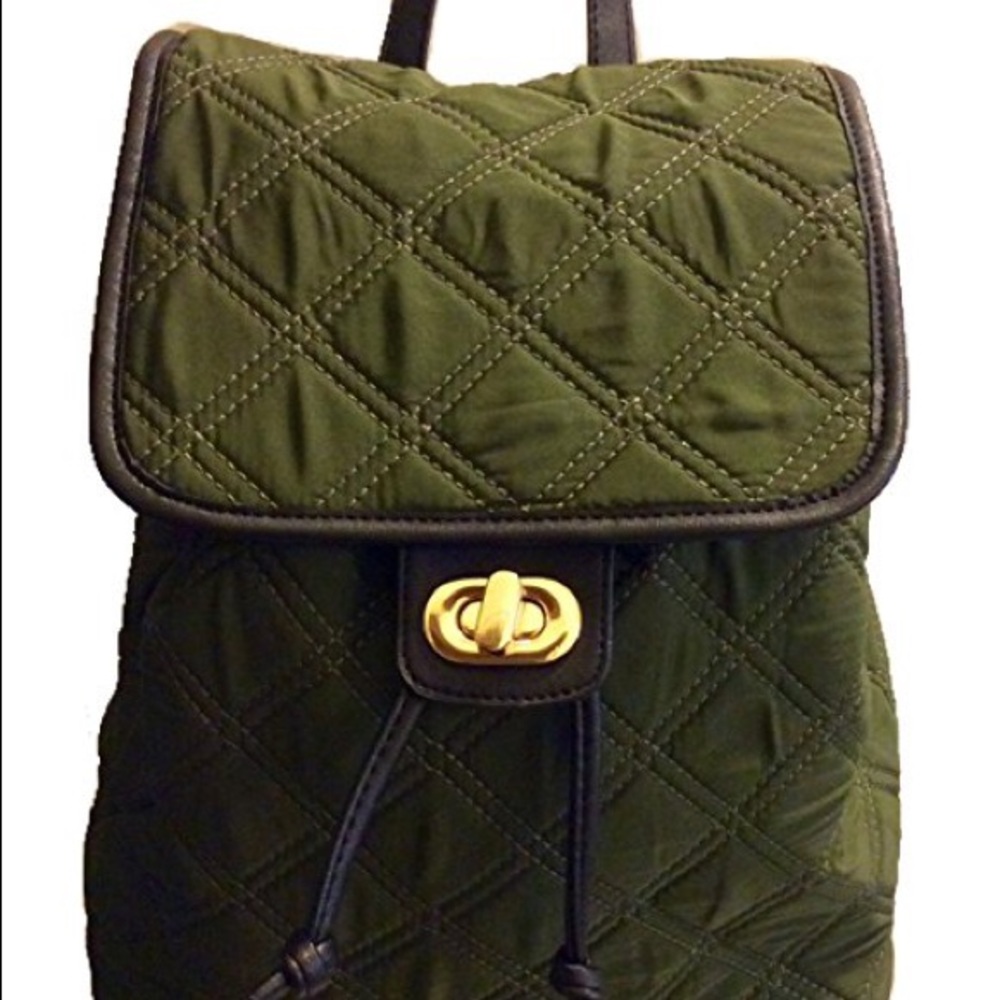 EXPRESSIONS NYC- Bucket-Style Green Backpack